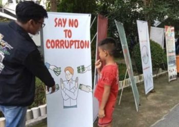 Bocah 9 tahun Radja Maramis, Tertarik dengan Kampanye Tolak Korupsi di Polimdo