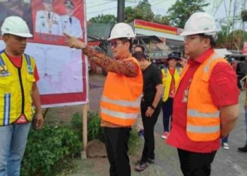 Bupati Minut datang di Airmadidi kunjungi pembangunan pedestrian