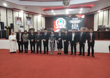 Ferdinand Djeki Dumais resmi menjadi anggota DPRD Kota Manado