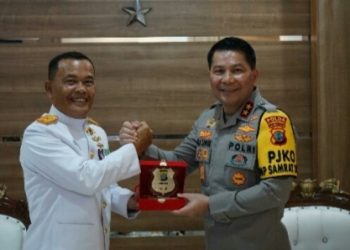 Kapolda Sulut Didampingi Wakapolda Kunjungi Mako Lantamal VIII Manado
