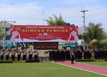 Kapolda Sulut Pimpin Upacara Hari Sumpah Pemuda ke-96 Tahun 2024
