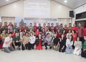K3 Mapalus TNI AU Natal Kunci Taon 2024: Kebersamaan Keluarga Kawanua di Perantauan