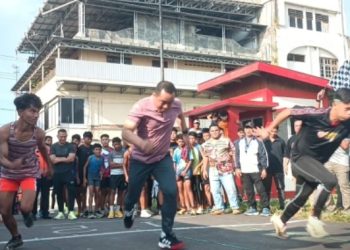Kapolres Bitung Resmi Buka Lomba Lari “Run Fast 100 Meter” dalam Semangat Car Free Day