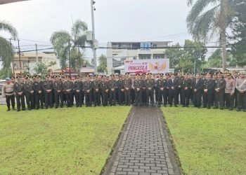 Polres Bitung Gelar Upacara Peringatan Hari Lahir Pancasila ke-80