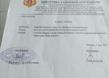 LSM INAKOR Laporkan Dugaan Tindak Pidana Perbankan di Bank SulutGo