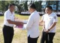 Kadis Perkim Manado Ir. Peter A. Eman Terima SK Kenaikan Pangkat IVC di Lapangan Sparta Tikala